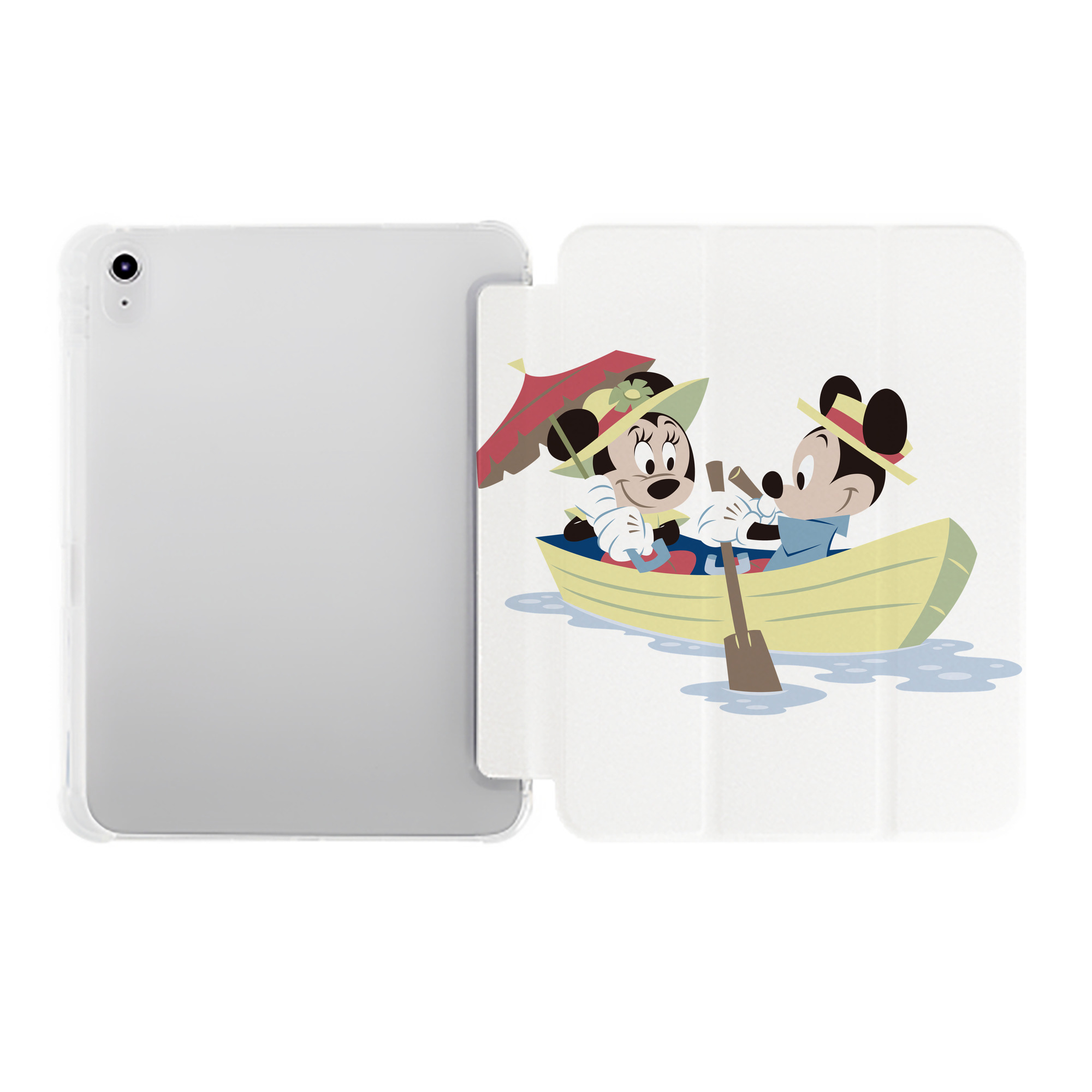 （画像用） ミッキーマウス Mickey Mouse IPad ケース ペン収納付き 三つ折りスタンド PUレザー×シリコン 対応機種9.5/10.5/10.9インチ